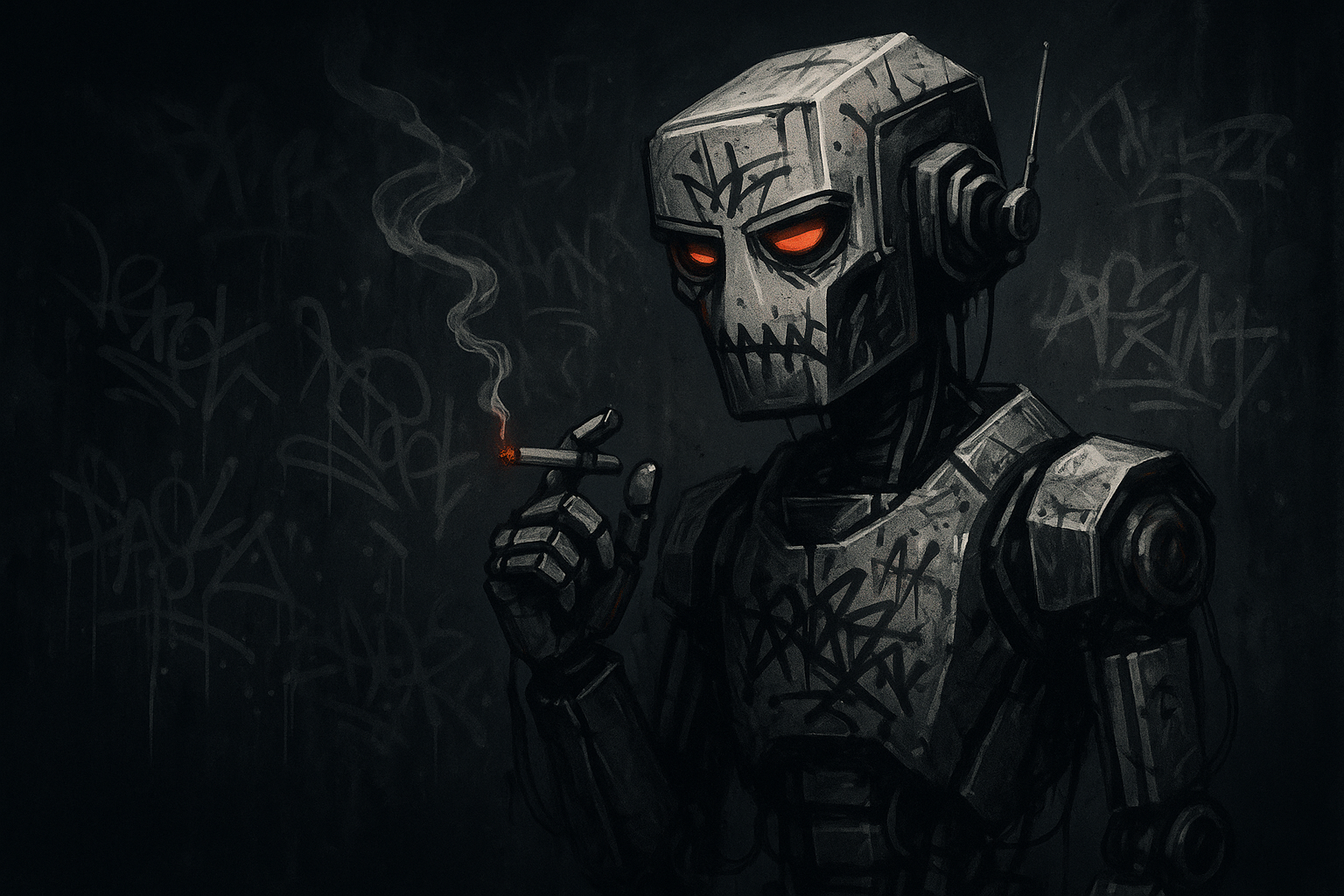 The Smoking Robot Art